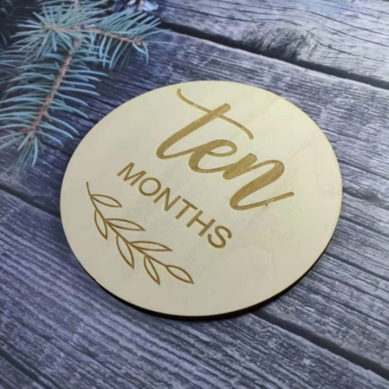 Set 12 Tấm Thẻ Ghi Âm Phát Triển Theo Tháng Làm Thủ Công Kỷ Niệm Cho Bé Sơ Sinh