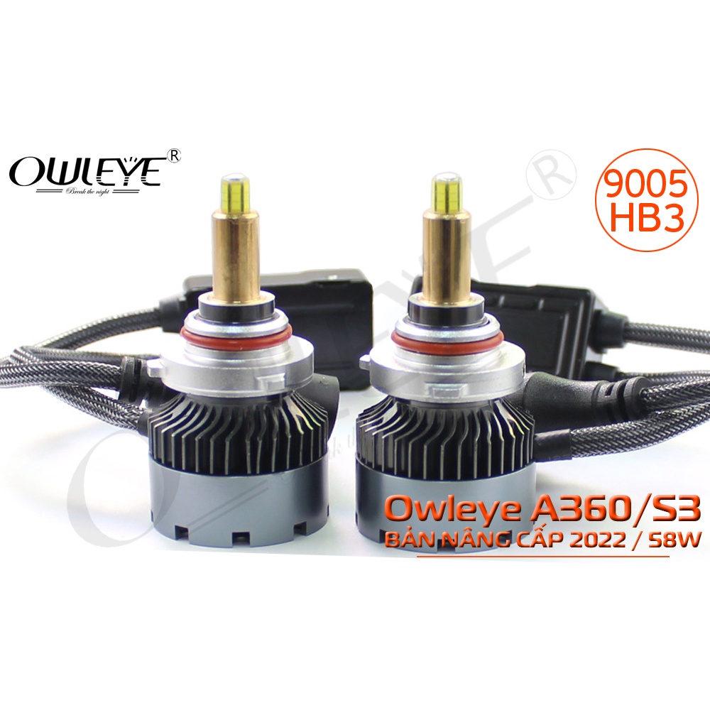 ĐÈN LED Ô TÔ OWLEYE A360/S3 58W – BẢN NÂNG CẤP 2022.