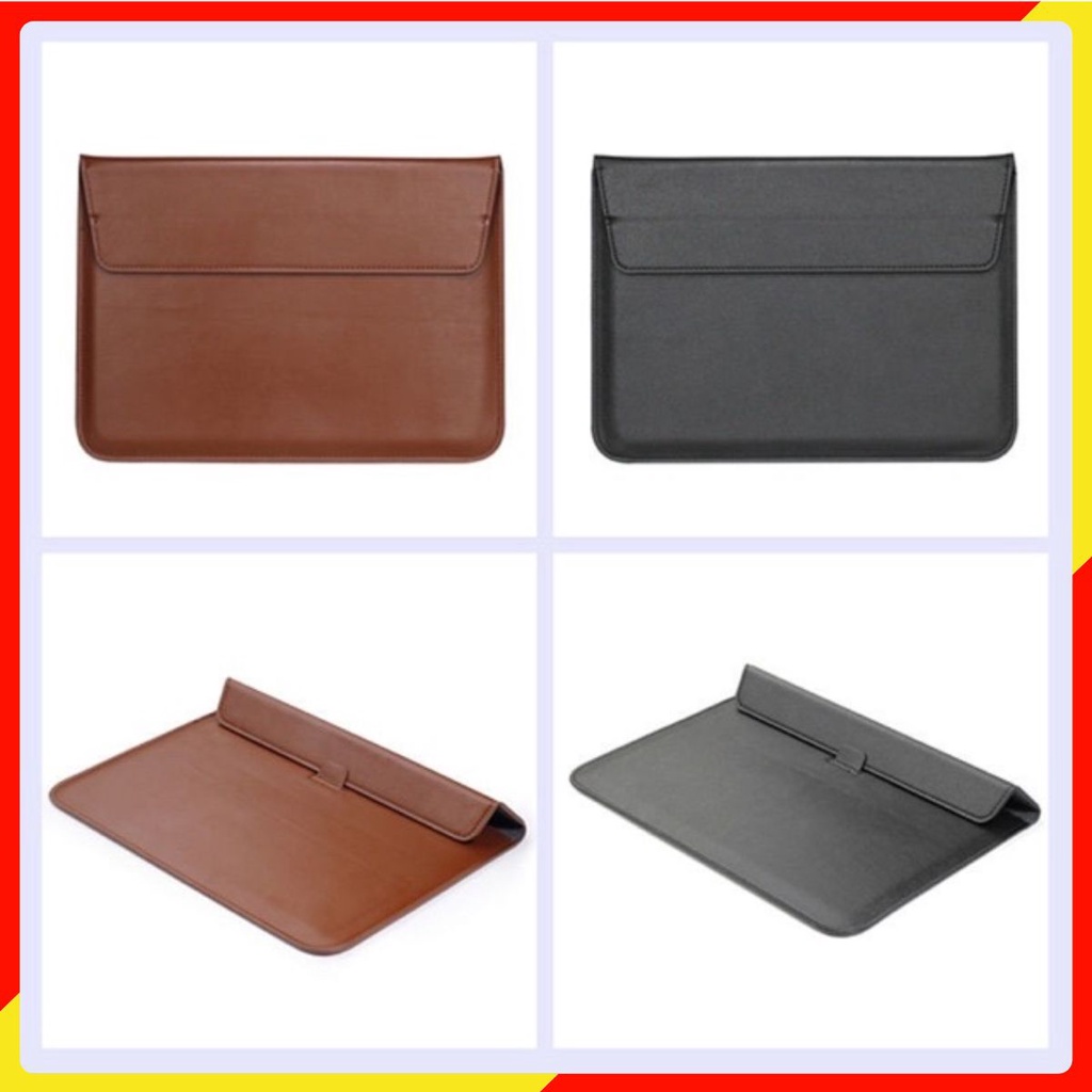 Bao da đựng iPad, Macbook, Laptop kèm đế kê máy tiện lợi, thời trang, chống trầy xước, bảo vệ máy, mẫu mới 2023.