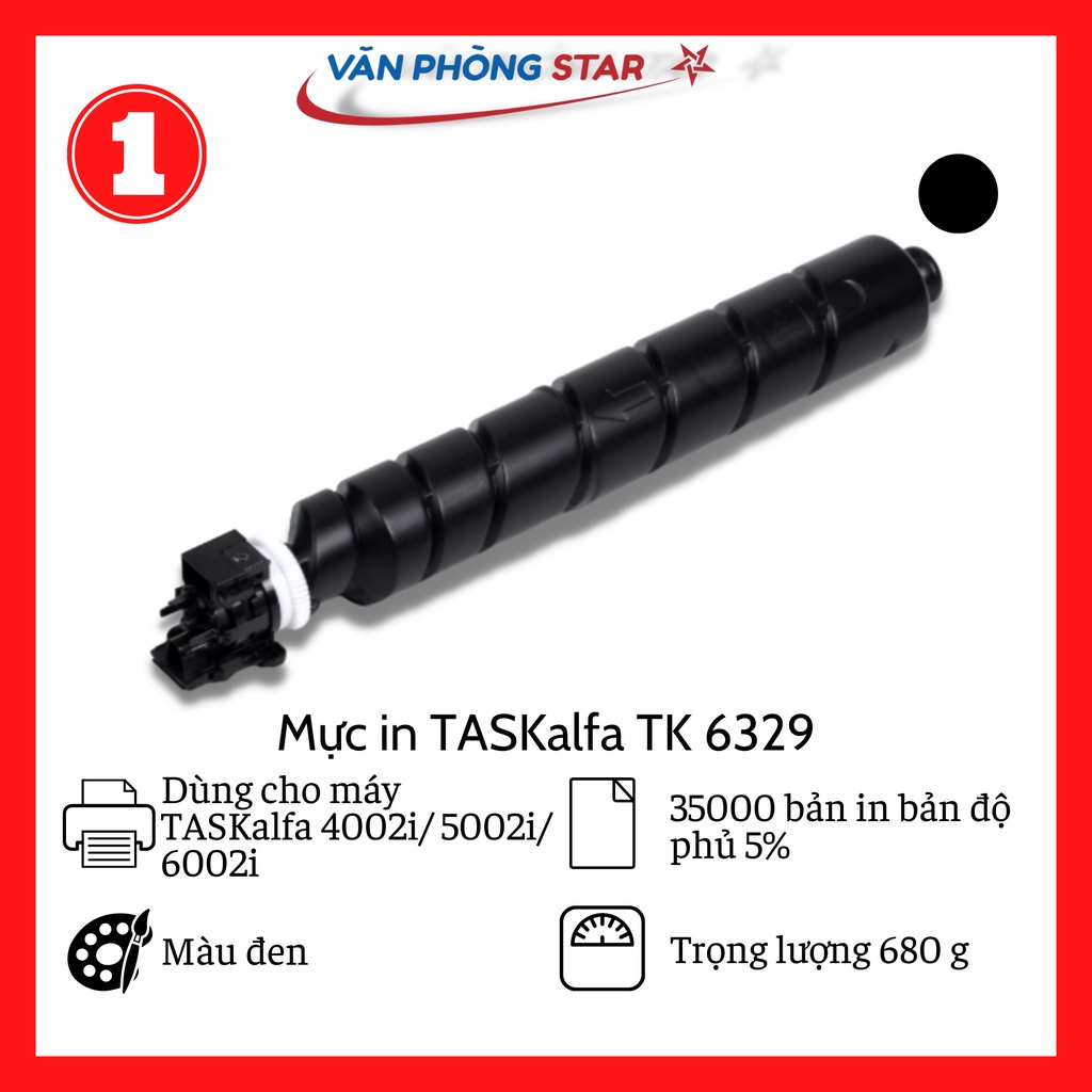 Mực in chính hãng Photocopy Kyocera TASKalfa TK 6329 dùng cho máy 4002i/ 5002i/ 6002i