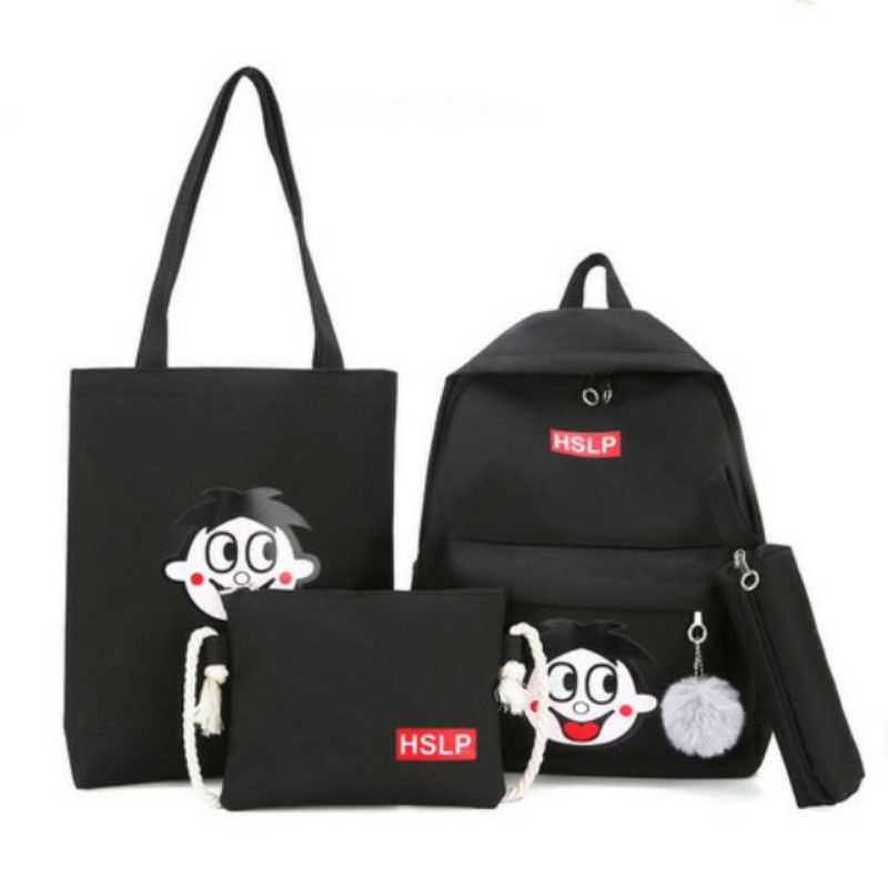 Set 4 món balo, túi thời trang giá rẻ - Bé Trai Đáng Yêu