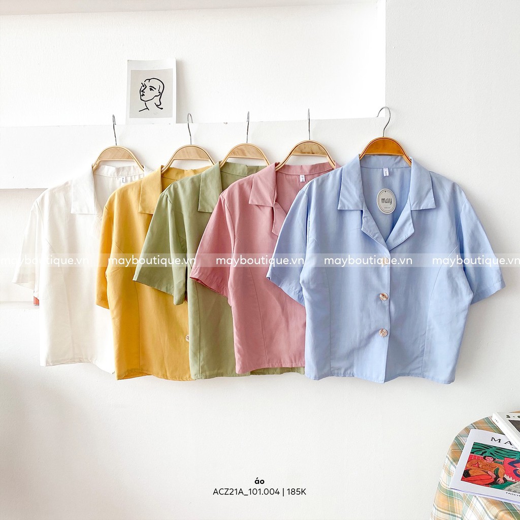 Áo croptop cổ pijama #6038 - ACZ21A_101.004 | BigBuy360 - bigbuy360.vn