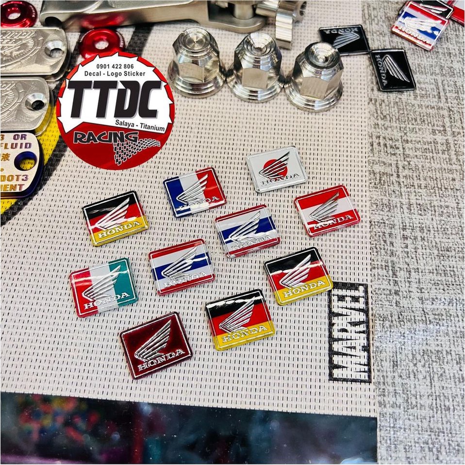 Tem Logo Cánh Chim Honda Chính Hãng Mod Màu Camay ánh kim cực đẹp ✌🇹🇭