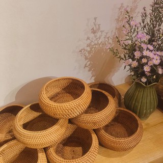 giỏ mây bo tròn