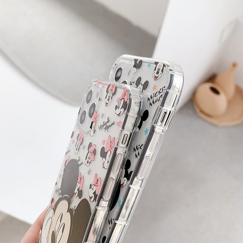 Ốp Điện Thoại In Hình Chuột Mickey Minnie Đáng Yêu Cho Iphone Xs Pro Max Se2 I7 I8 I6