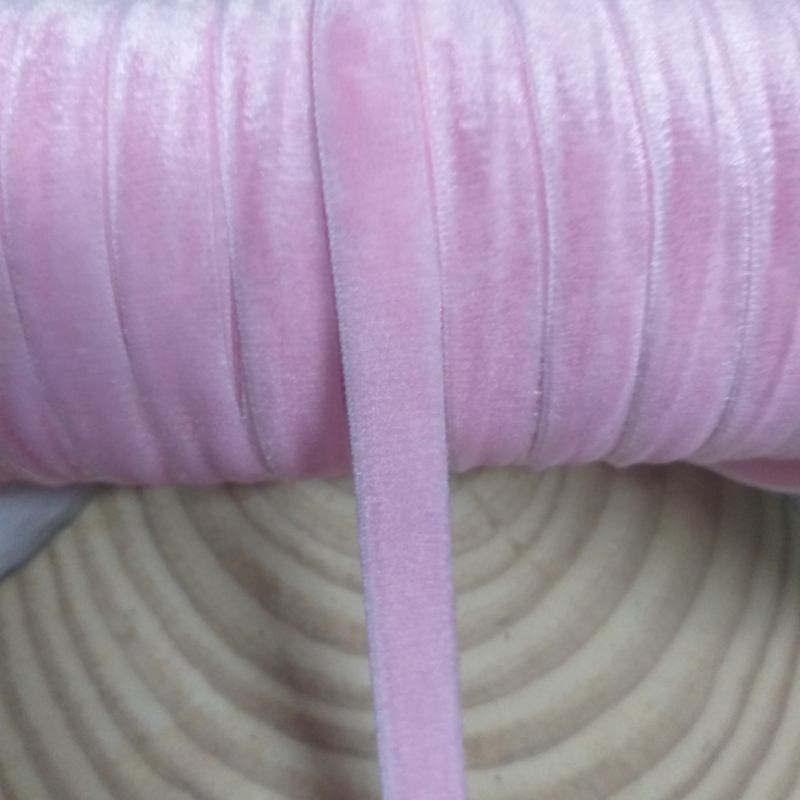 Ruy băng nhung có co giãn , size 1cm