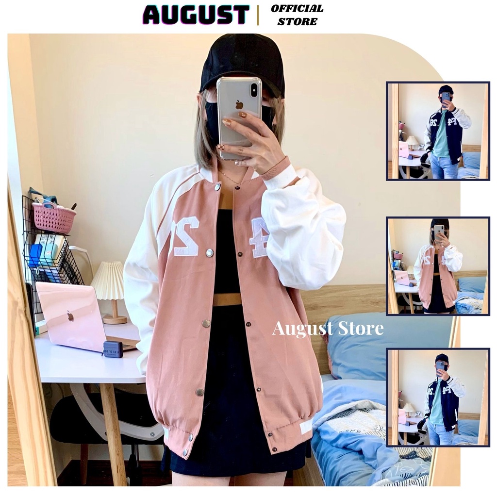 Áo Khoác Bomber F4 26 Nam Nữ 2 Lớp Ulzzang Hottrend Varsity Jacket Da Lộn Cao Cấp Unisex Form Rộng StreetStyle