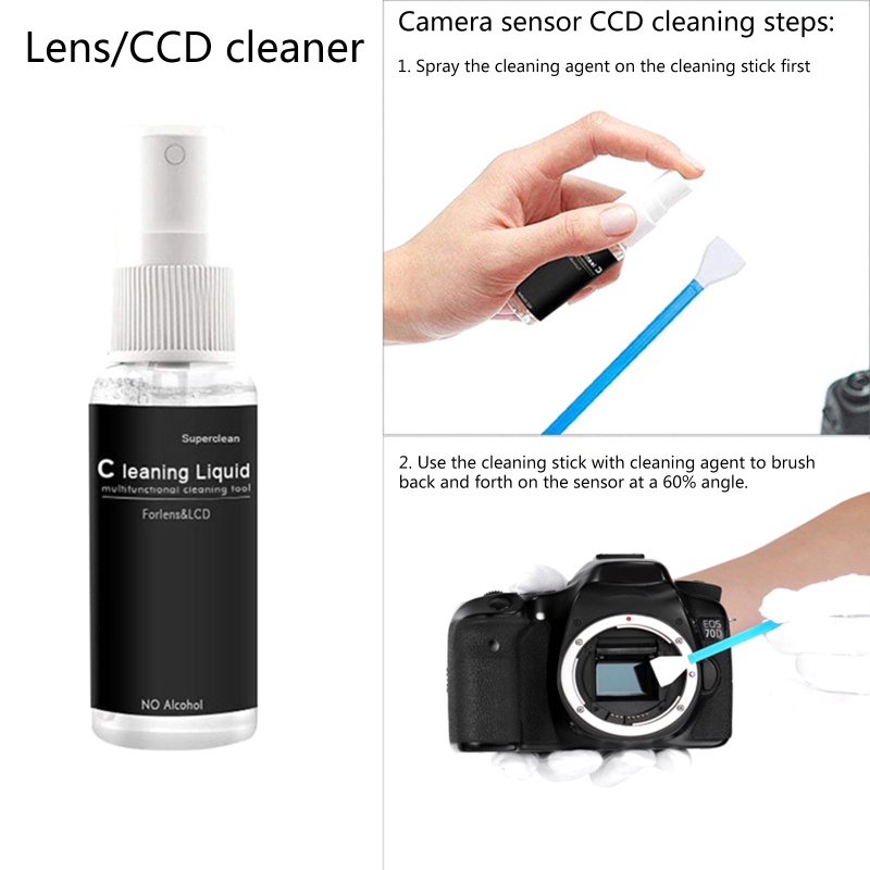 60ml Professional DSLR Cleaning Fluid Solution for Camera Cleaner Liquid
