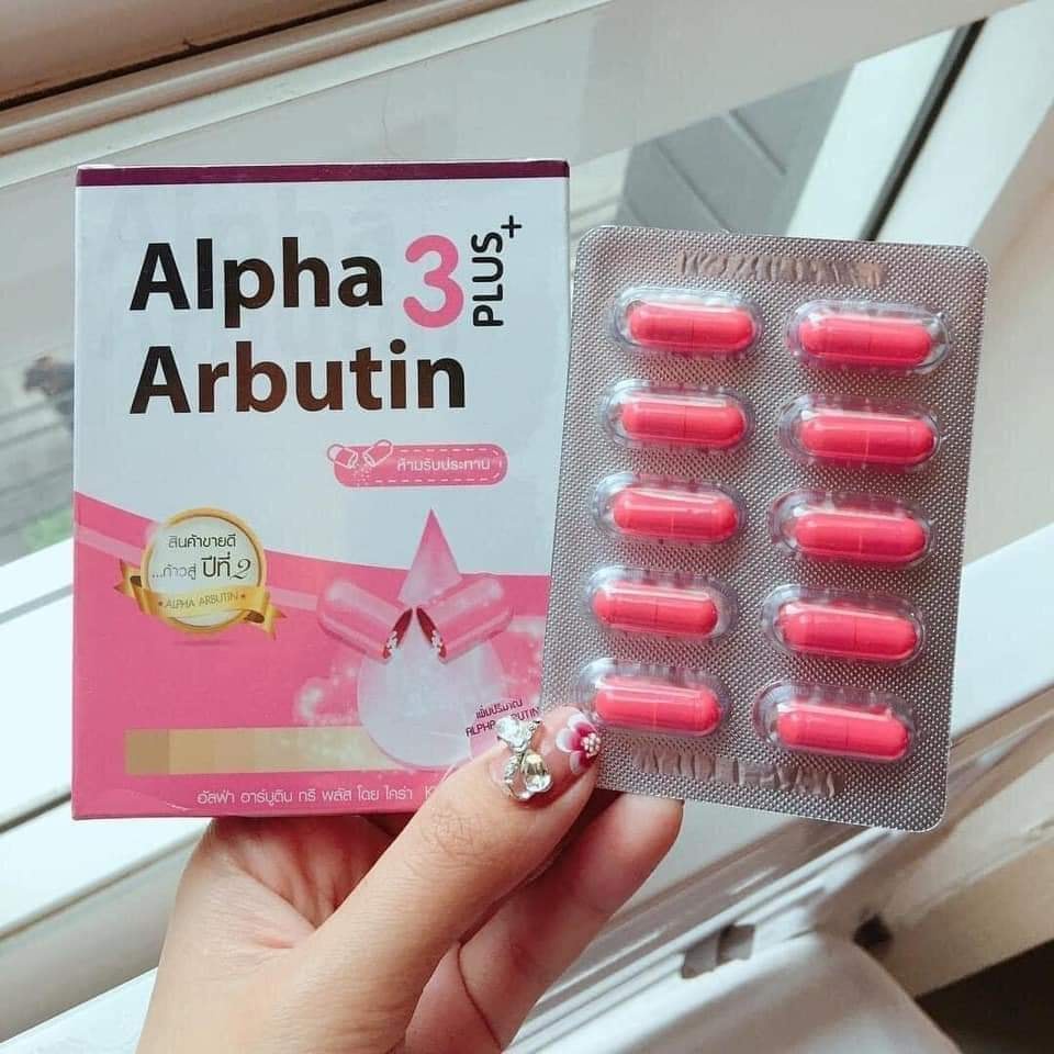 Viên Dưỡng Trắng Alpha Arbutin 3 Plus Ngày - Đêm