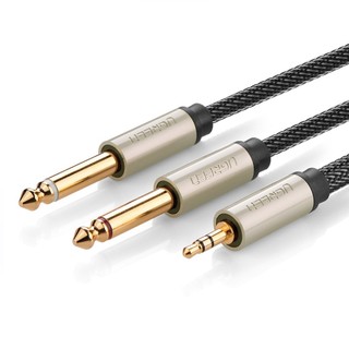 Cáp Audio 3.5mm to 2 x 6.5mm 3M Ugreen 10618
