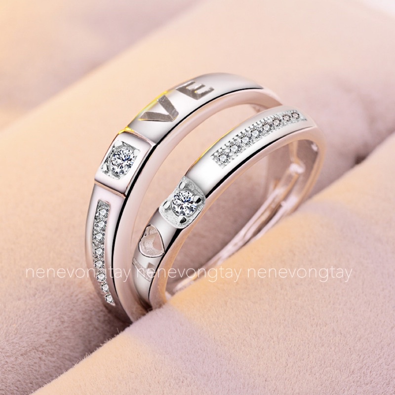 Nhẫn đôi FREESIZE 4 mẫu