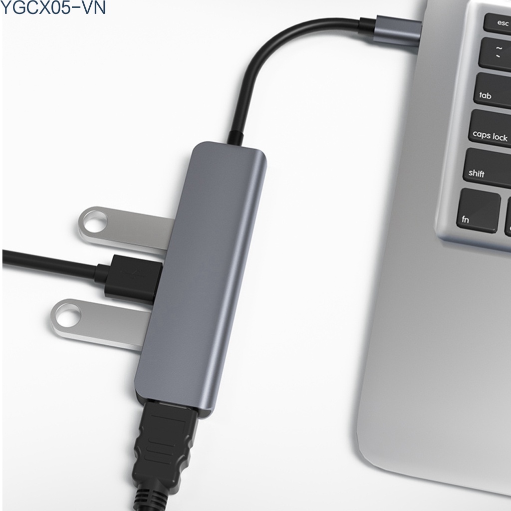 Bộ Chuyển Đổi Usb C Sang 4k Hdmi 4 Trong 1 Tốc Độ Cao 5gbps Usb 3.0 Hub Cho Laptop | BigBuy360 - bigbuy360.vn