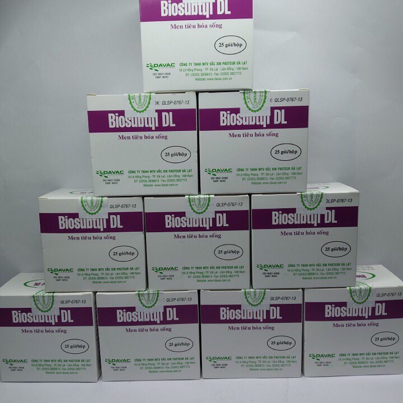 Men tiêu hoá sống Biosubtyl DL hộp 25 gói