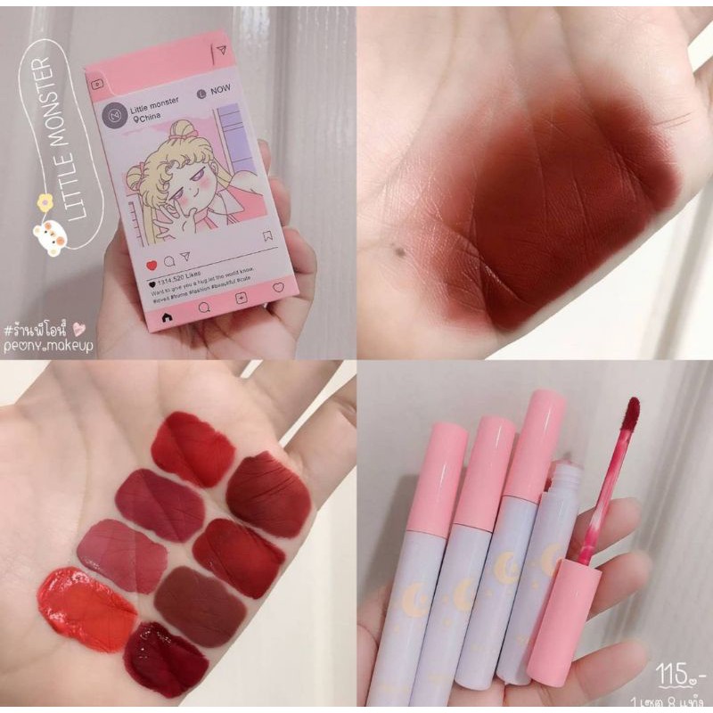 Set Son Kem 8 Cây WETN SAKURA Bao Thuốc Lá, Bộ 10 Cây Son Kem Nhung Lì Hiệu WETN