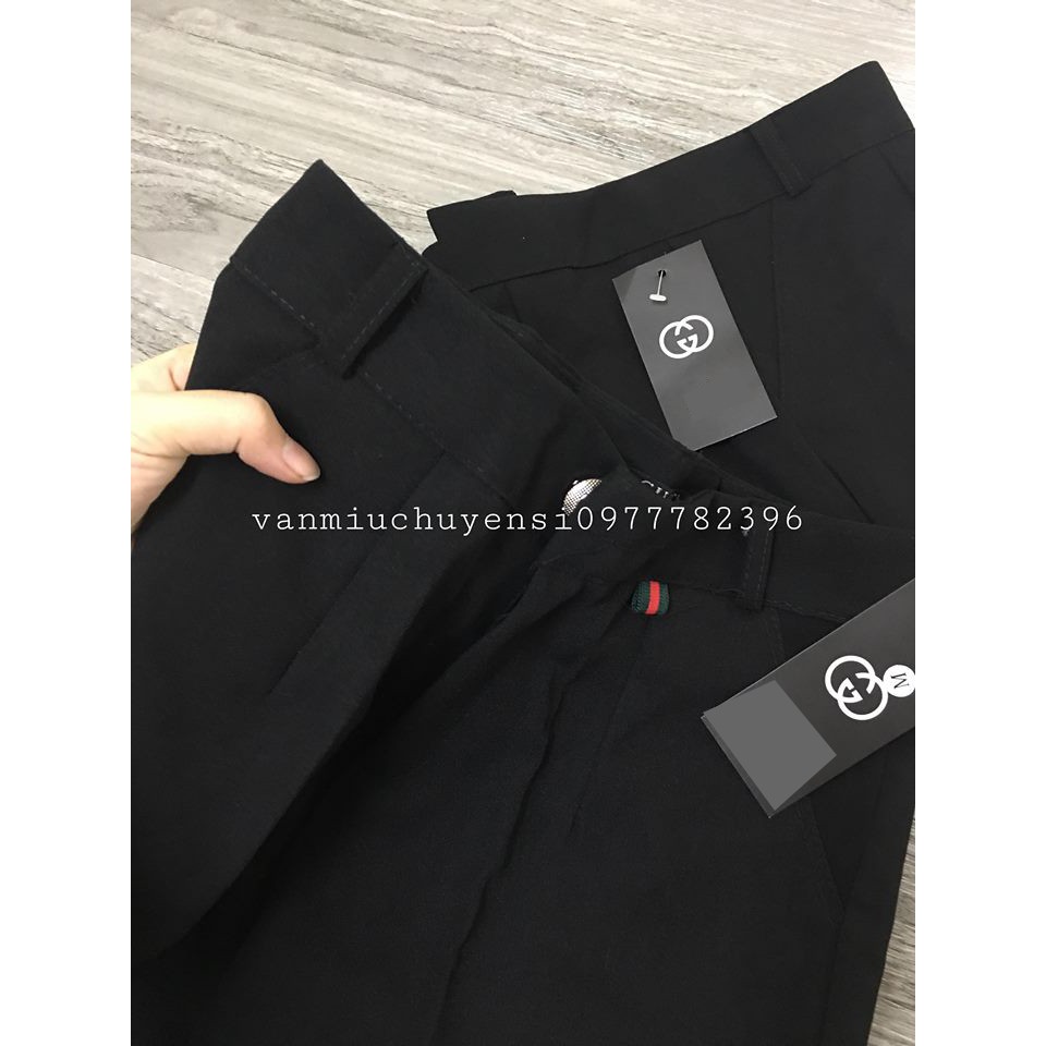 Quần baggy vải nữ Bingshop - quần dài nữ cạp cao gấu bằng vải tuyết mưa cao cấp freeship | BigBuy360 - bigbuy360.vn