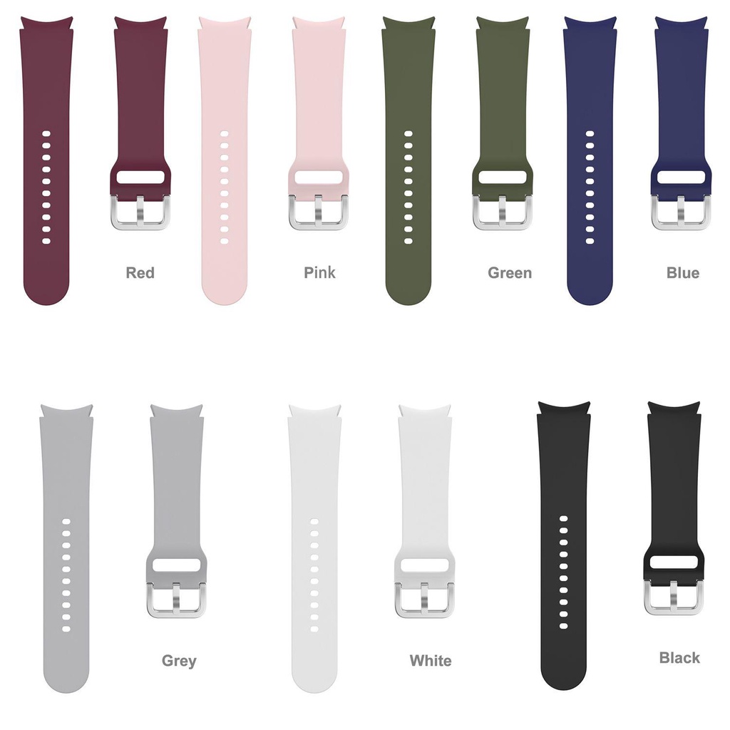 MYRONGVN Dây Đeo Thay Thế Chất Liệu Silicon Màu Trơn Cho Samsung Galaxy Watch 4