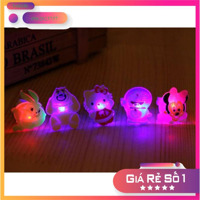 Đồ chơi trẻ em - Đồ chơi phát sáng - Trọn bộ 1 đồng hồ phát sáng + 5 Nhẫn phát sáng - Giao màu ngẫu nhiên