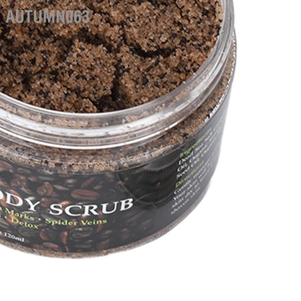 Coffee Body Scrub Deep Cleansing Tẩy da chết Dưỡng ẩm tế bào tẩy cho chân 120ml Autumn063