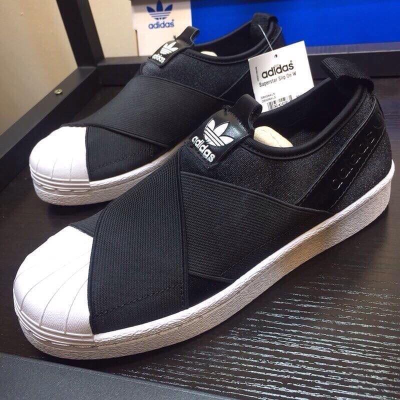 Giày thể thao ADIDAS Slipon mũi sò quai chéo huyền thoại