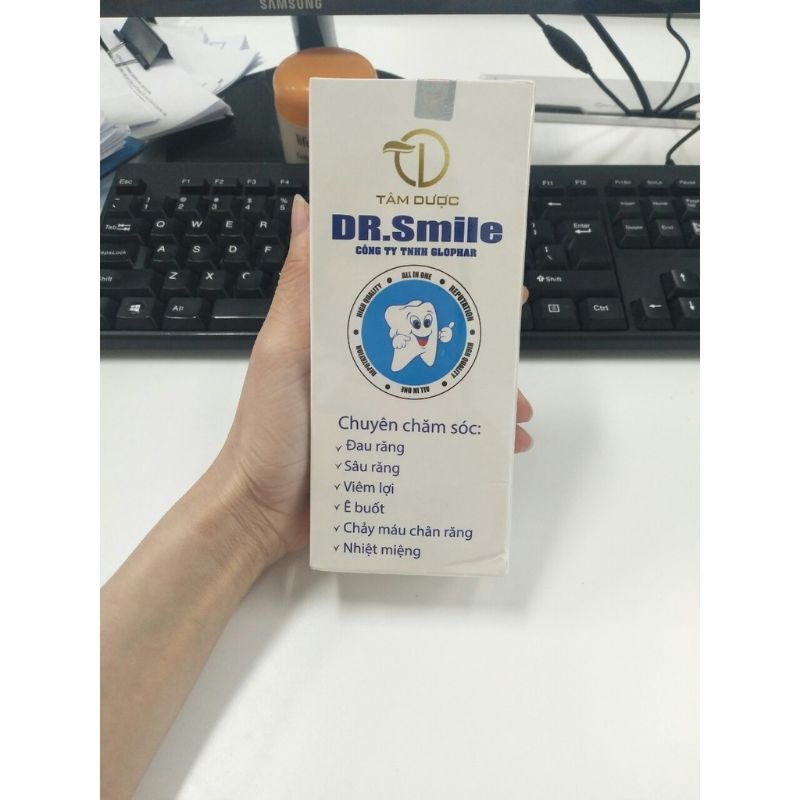 Combo 10 chai Nước súc miệng Dr Smile Tâm Dược - Nước súc họng nhiệt miệng, sâu răng, an toàn cho cả mẹ và bé