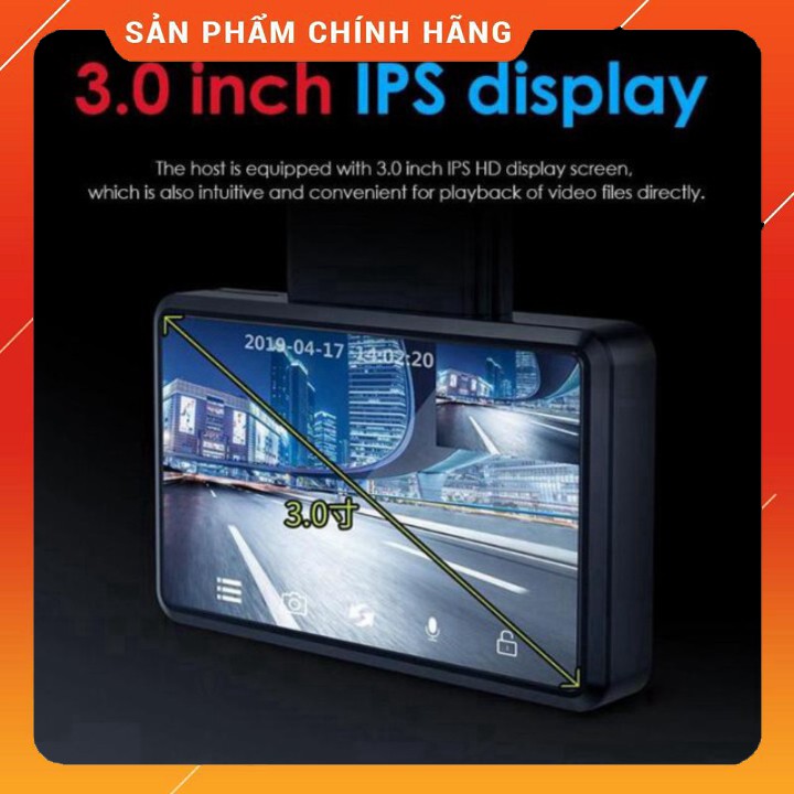 Camera hành trình ô tô Phisung K10 tích hợp camera sau Wifi GPS SM