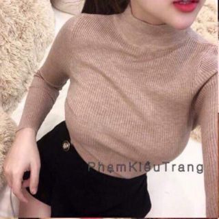 Áo thun gân cổ lọ 50k
