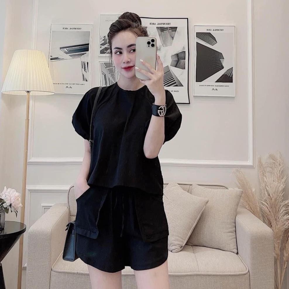 Set đồ nữ cá tính, set quần lửng áo thun đi chơi sang chảnh mùa hè đẹp 8A00125 THVVN