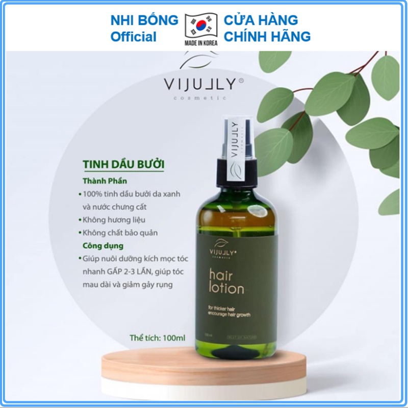 Tinh Dầu Bưởi Vi Jully - Giảm Rụng - Kích Thích Mọc - Làm Dài Tóc Việt Nam 100ml