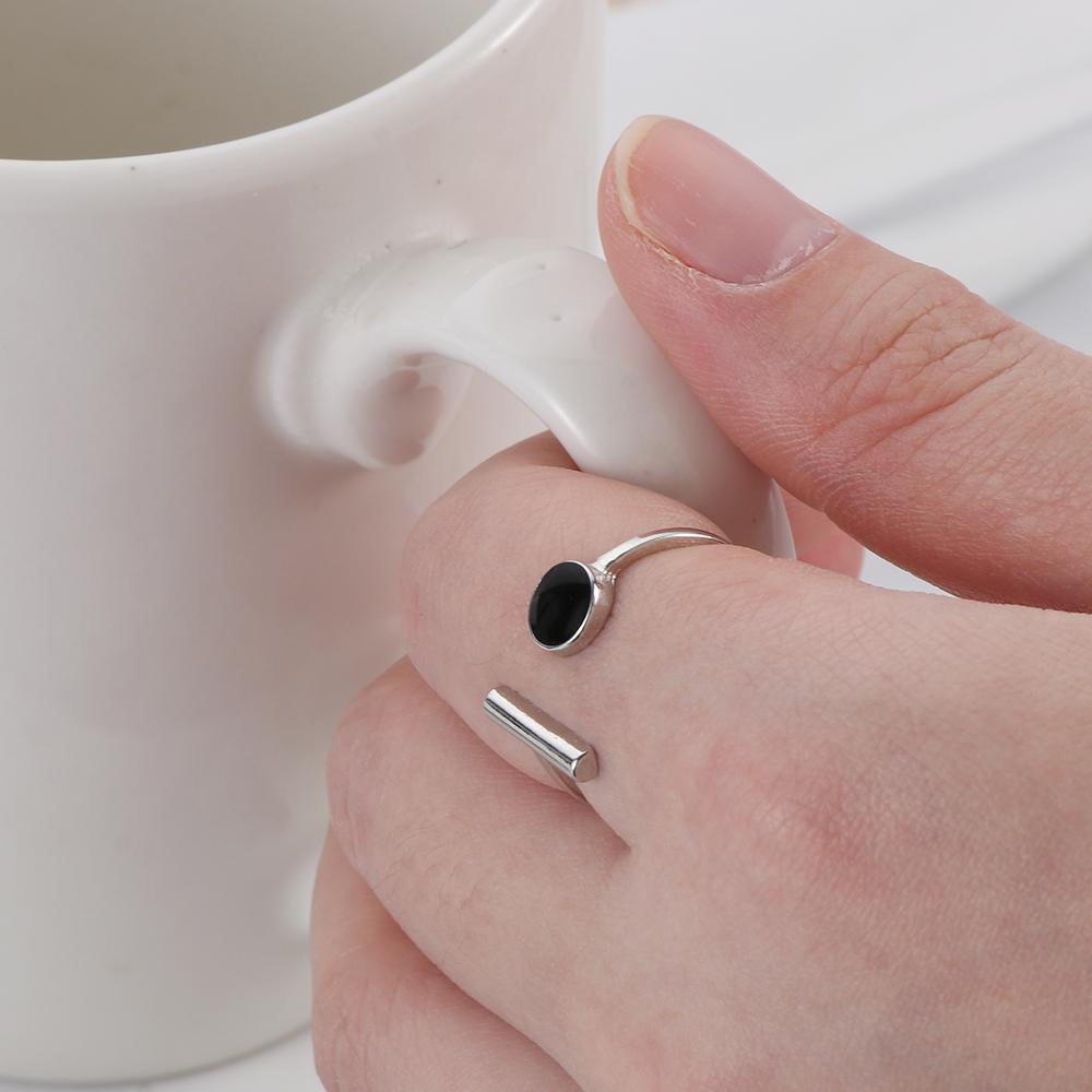 ORIENTLII Nhẫn Tròn Thiết Kế Sáng Tạo Cho Cặp Đôi