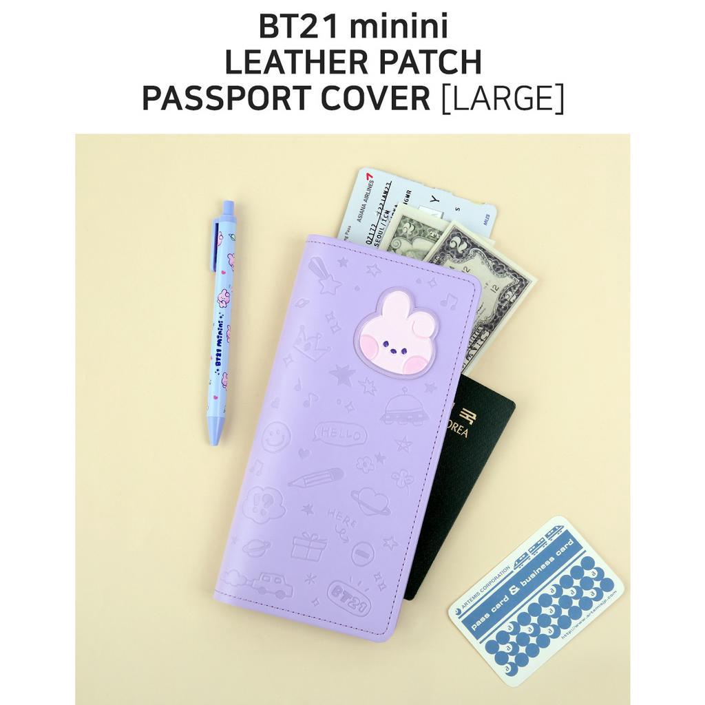 Bao Da Bọc Hộ Chiếu mini In Hình BT21 2023