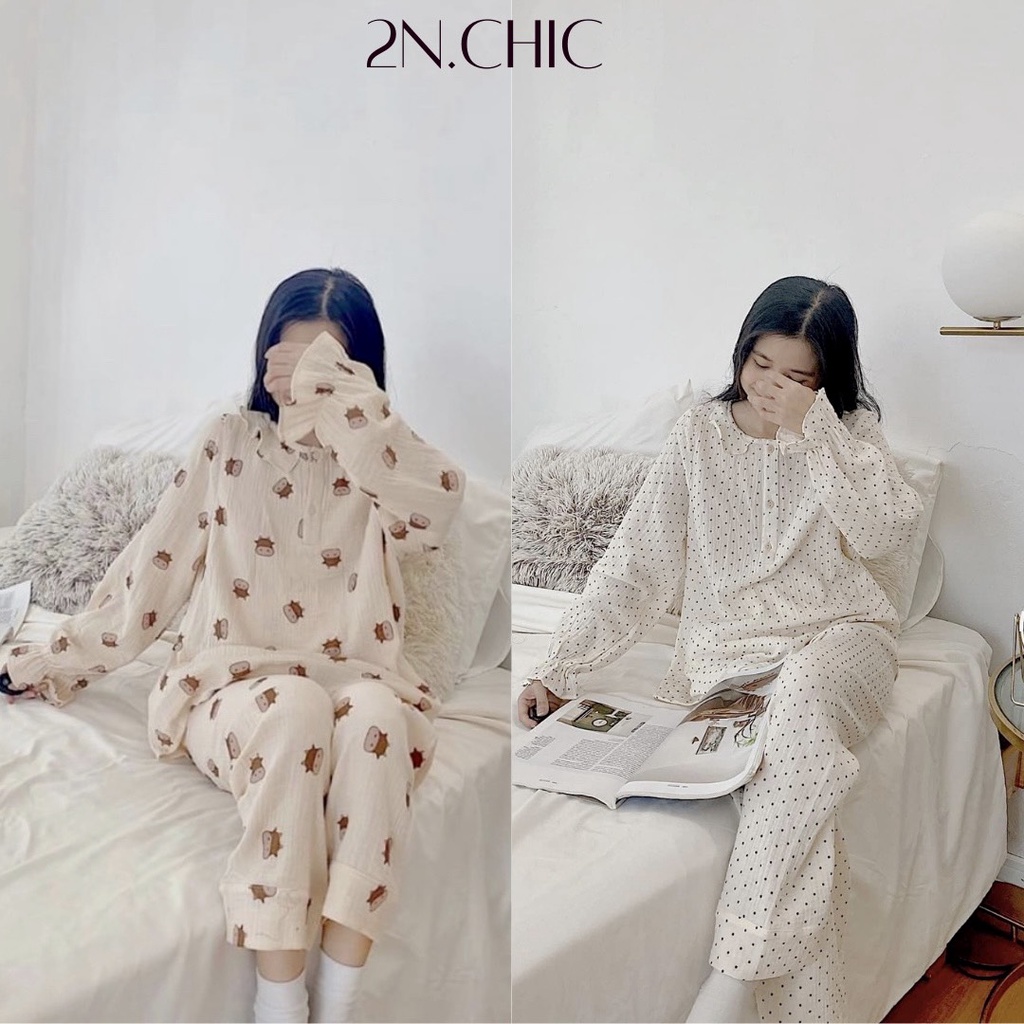 Bộ ngủ hình dễ thương cao cấp 2N.Chic
