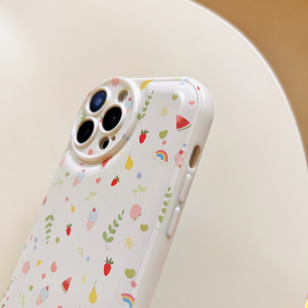ốp iphone trái cây TPu Silicone Case Điện thoại iPhone 11 Pro Max X Xr Xs 7 8 14 Plus Se 2020 12 pro max 13 mini