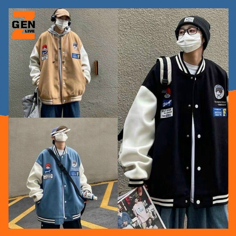 Áo bomber nam nữ mặc form rộng, chất liệu dày dặn phù hợp với các couple - LZ FASHION - TP004