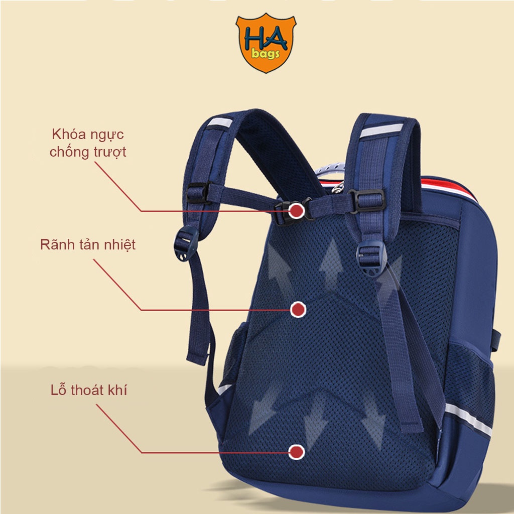 Ba lô đi học HABAGS phong cách hoàng gia Anh dành cho học sinh tiểu học HA1021