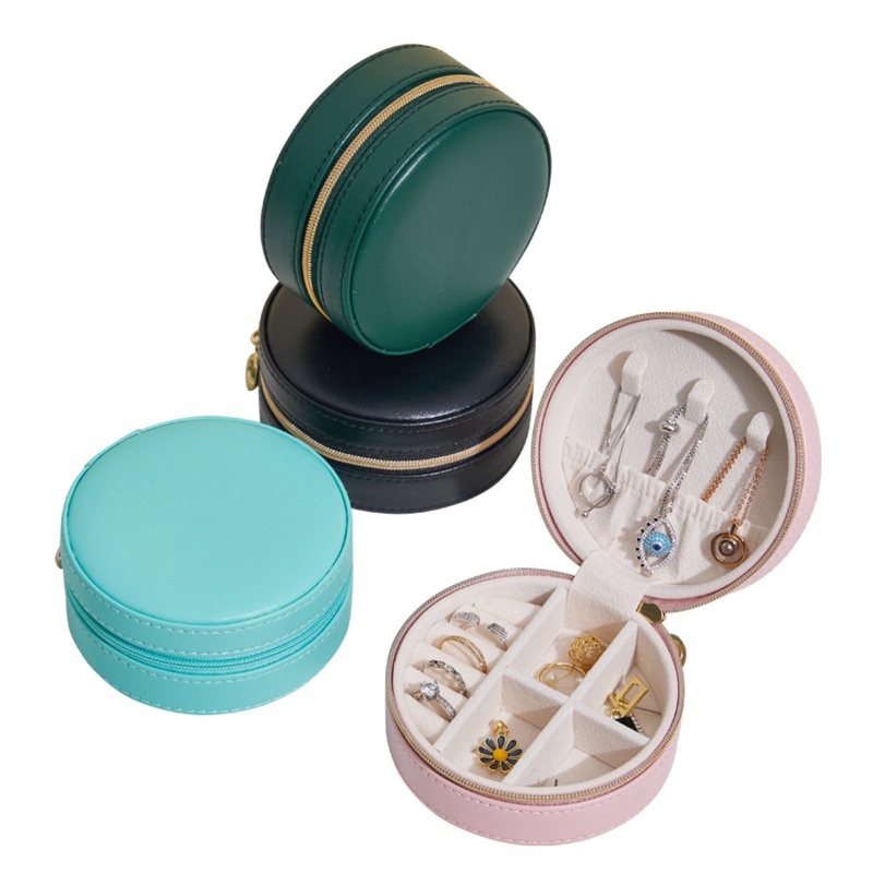 Hộp Đựng Trang Sức Bằng Da PU Thiết Kế Nhỏ Gọn Tiện Dụng