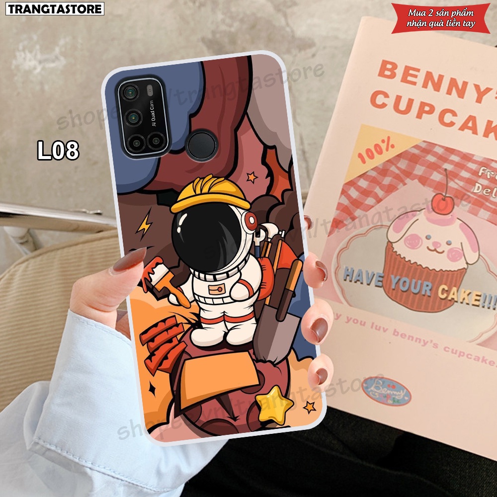 Ốp dẻo trong Vsmart Joy 4 - Star 5 - Live 4 in hình vũ trụ, phi hành gia, spaceX