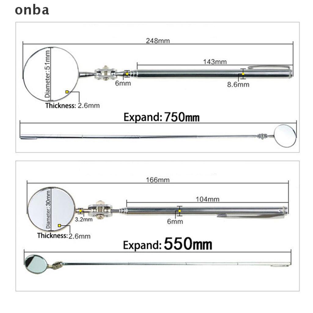 Gương Chiếu Hậu Onba 55cm Xoay 360 Độ Dùng Để Sửa Chữa Xe Hơi