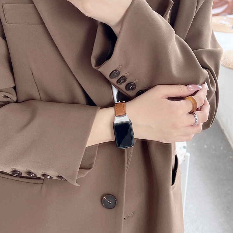 Dây Đeo Bằng Da Cho Đồng Hồ Thông Minh Huawei Band 6/6NFC Honor 6pro