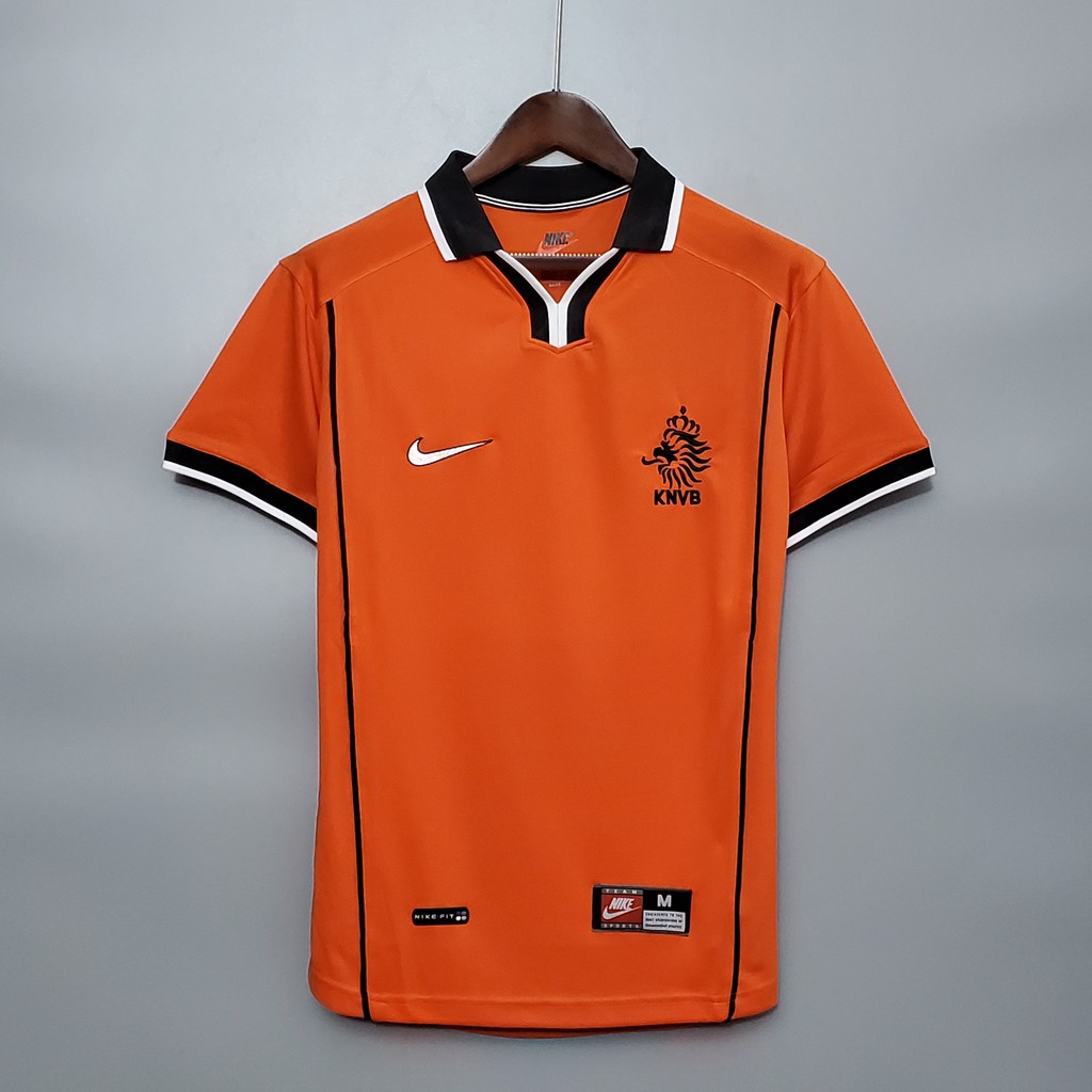 1998 Bóng đá Holland Home Hà Lan Retro Soccer Jersey