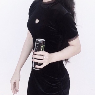 ĐẦM NHUNG ĐEN BODY