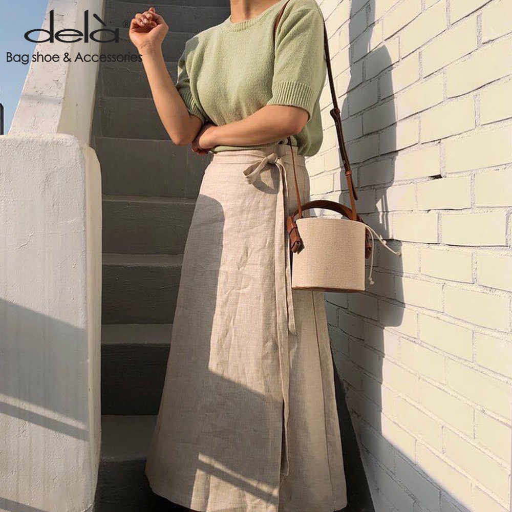 Dela Túi Đeo Vai Da canvas Cỡ Nhỏ Thời Trang Xuân Hè Sành Điệu Dành Cho Nữ