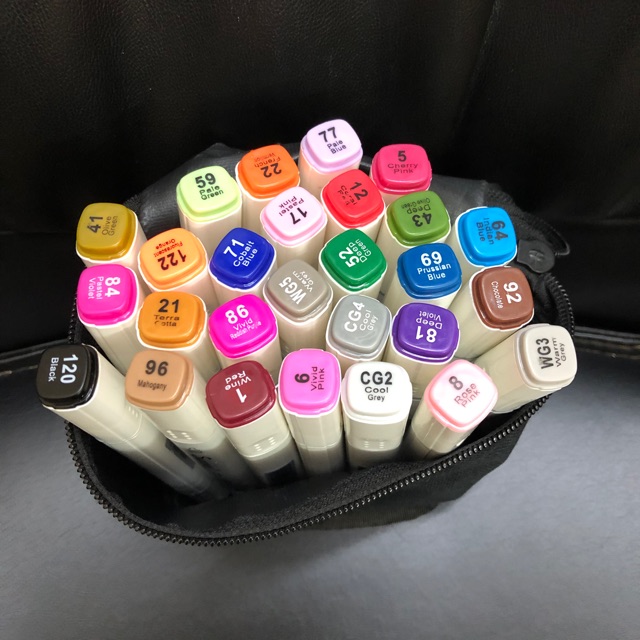 Bút Marker Superior Cao Cấp 27 Màu, Tặng 2 Line,1 Cây Da