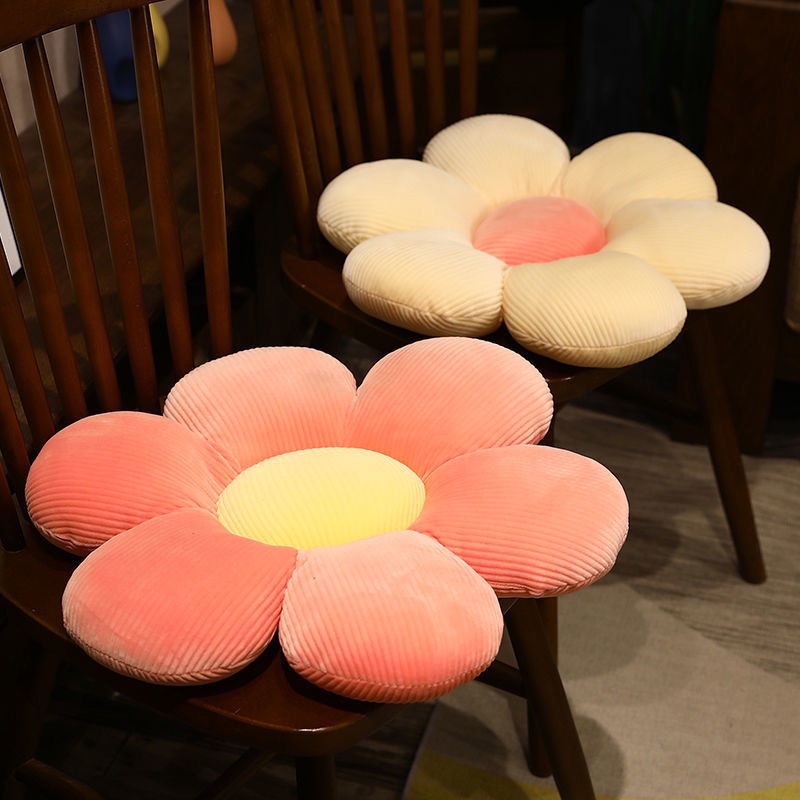 Đệm ngồi nhồi bông mềm mại hình hoa tùy chọn màu sắc dùng trong phòng ngủ/ văn phòng