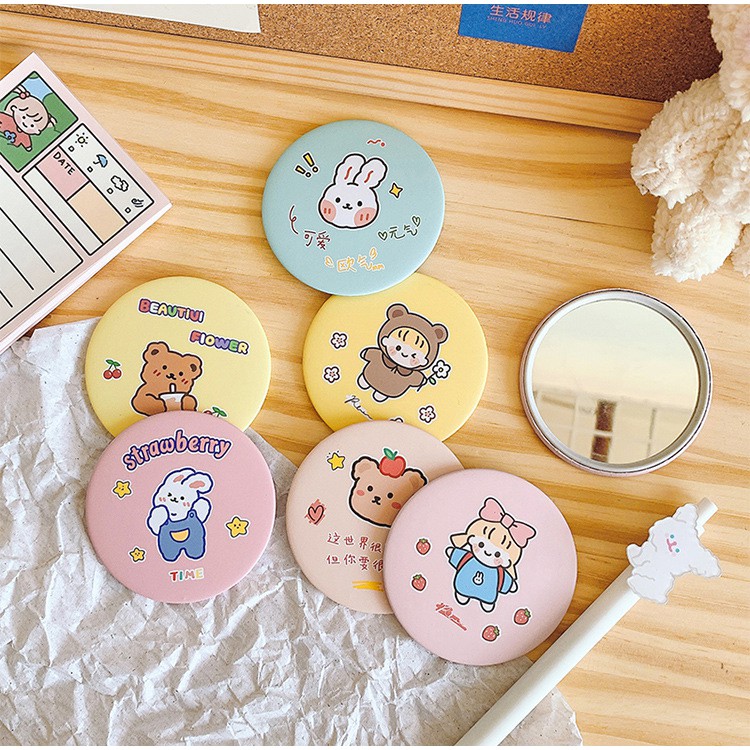 Gương tròn mini nhiều hinh cute dễ thương xinh xắn (mẫu mới đẹp mê li)