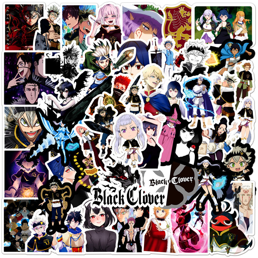 100Pcs/Set ❉ Black Clover Series A Stickers ❉ Anime Asta Noell Silva Waterproof Fashion DIY Decals Doodle Stickers