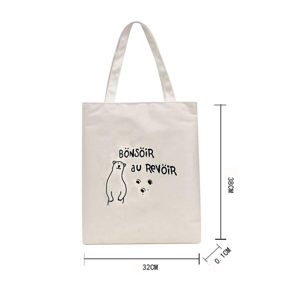 UUMIR Túi Xách Vải Canvas Cỡ Lớn Đa Năng In Họa Tiết Xinh Xắn