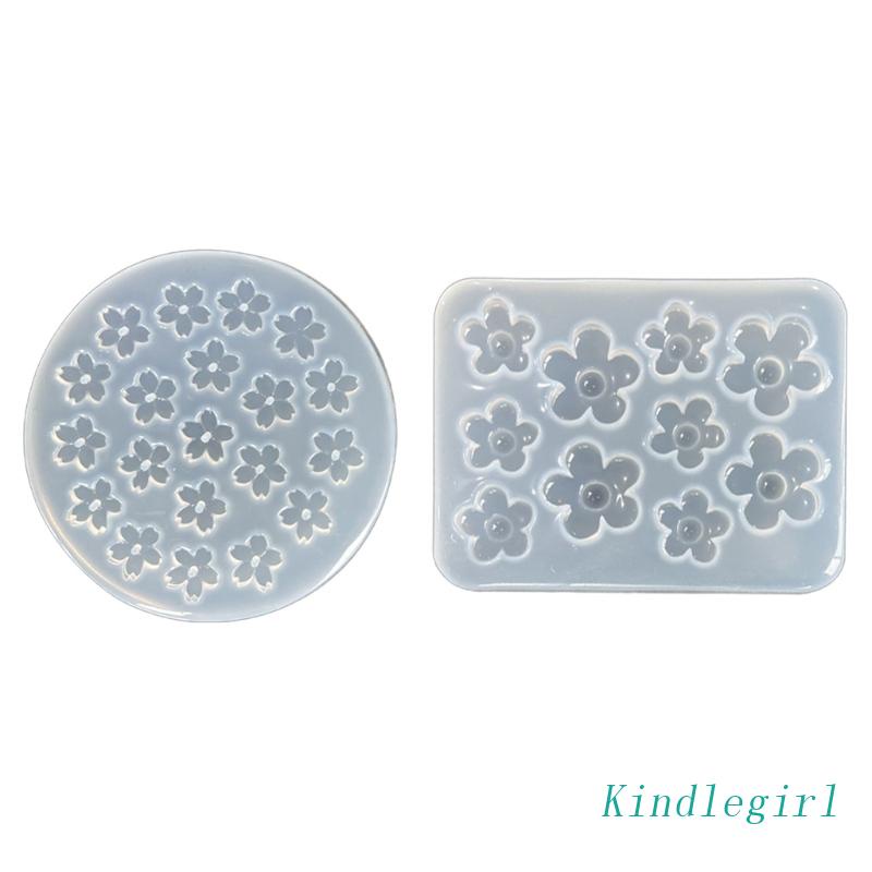 Khuôn Silicone Hình Bông Hoa Nhỏ Làm Trang Sức Thủ Công DIY