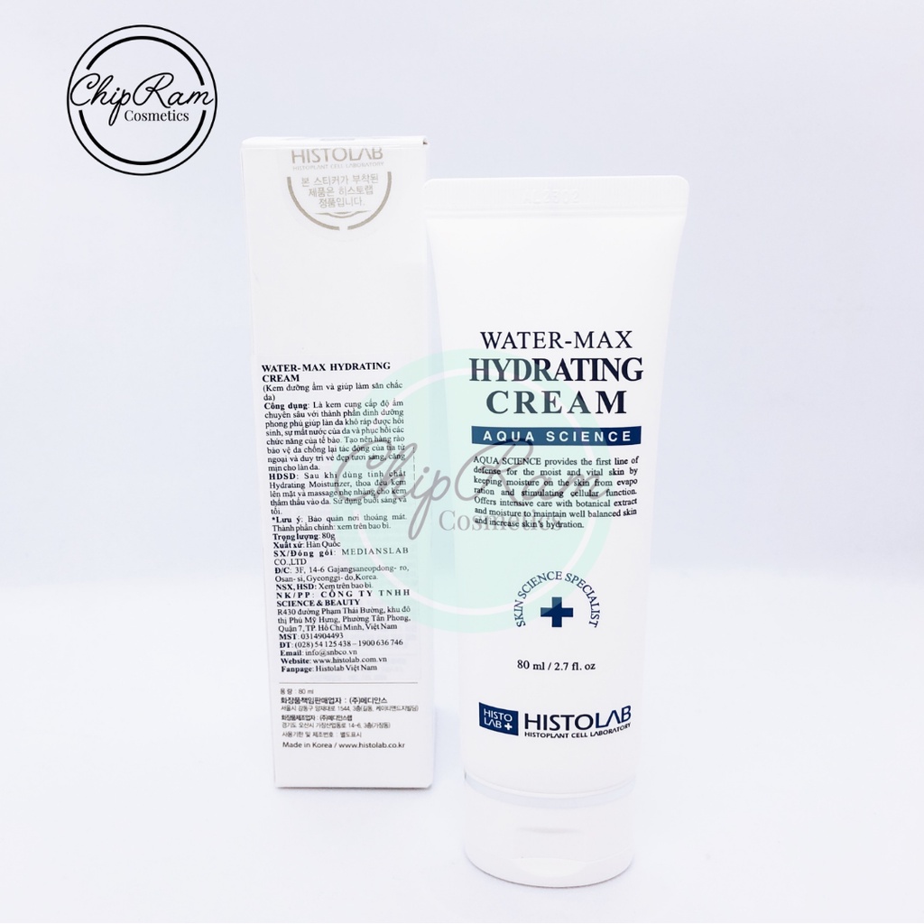 KEM DƯỠNG ẨM TỐI ƯU WATER MAX HYDRATING CREAM HISTOLAB