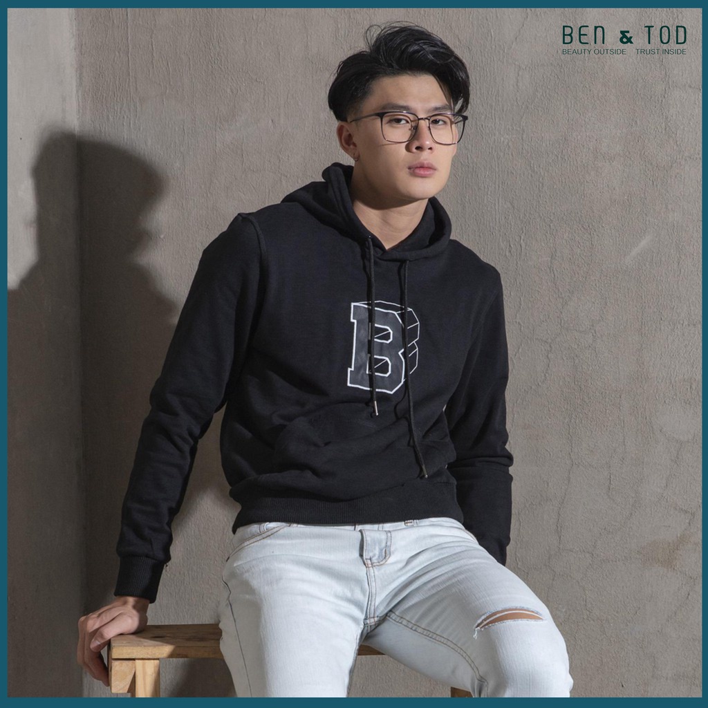 Áo hoddie BEN & TOD cotton cao cấp phong cách đơn giản trẻ trung 143