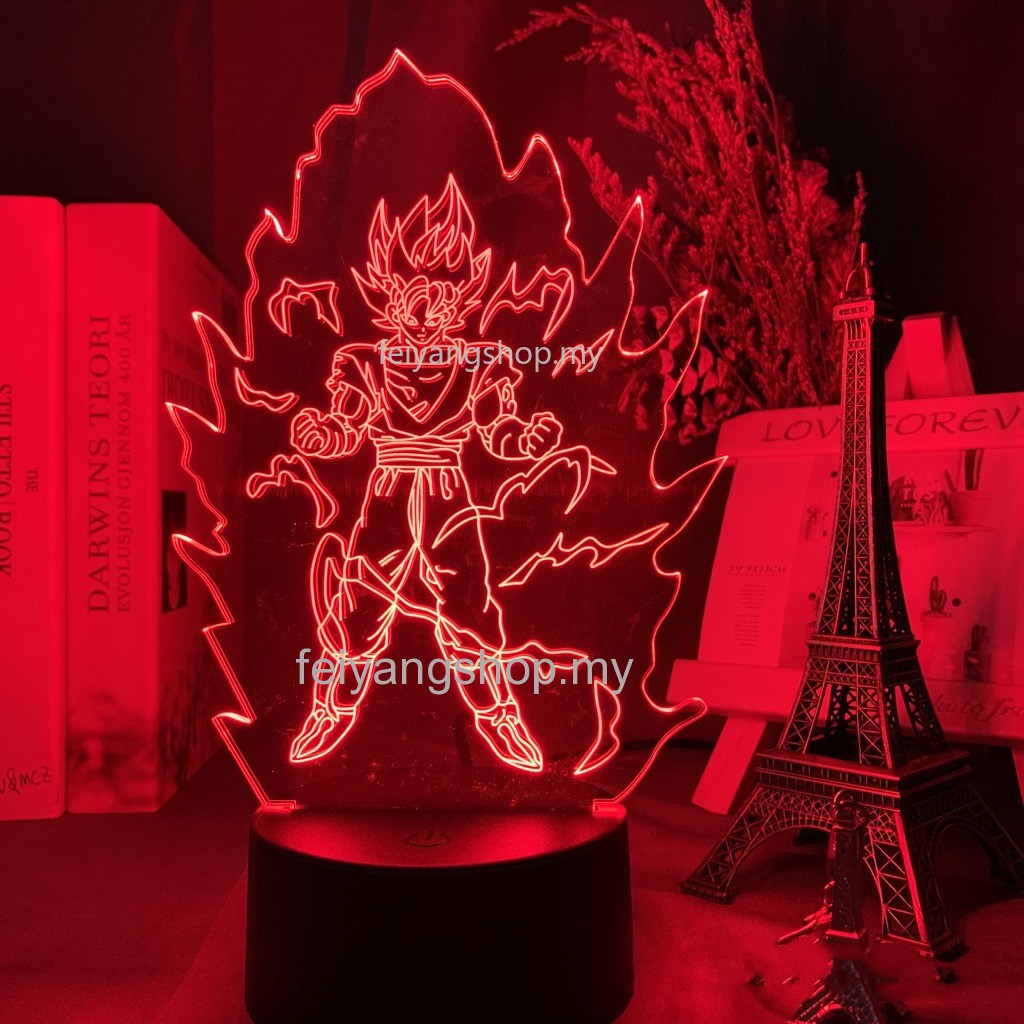 Đèn LED 3D hình nhân vật SonGohan trong Dragon Ball